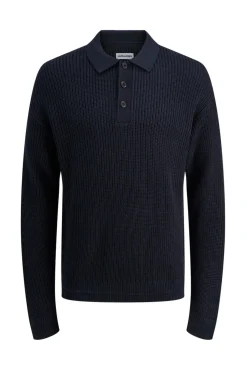 Polo de punto con cuello abotonado