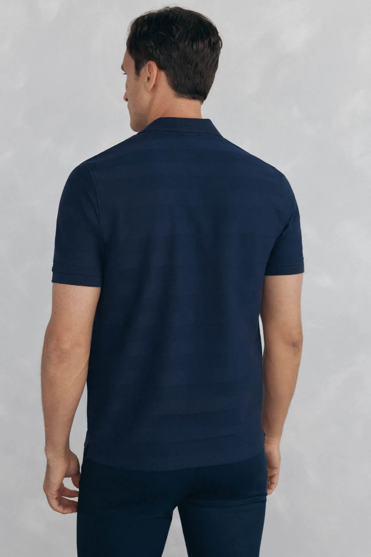 Polo estructura jacquard