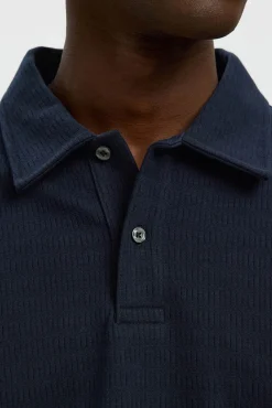 Polo jacquard manga larga 100% algodón orgánico