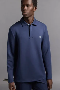 Polo liso manga larga golf