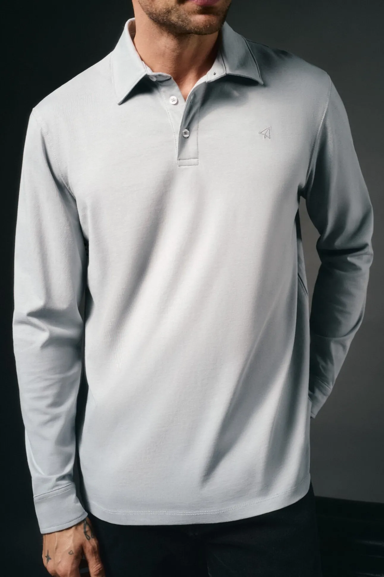 Polo manga larga