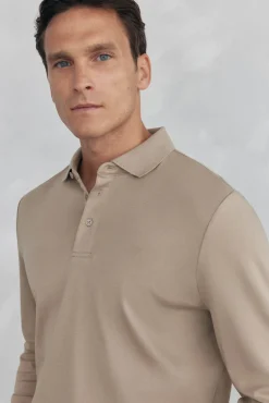 Polo mercerizado manga larga