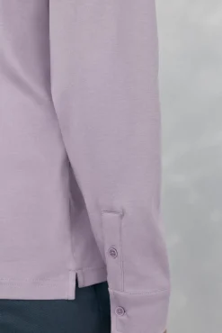 Polo mercerizado manga larga