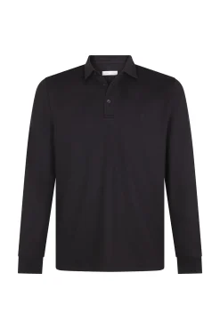 Polo refinado manga larga