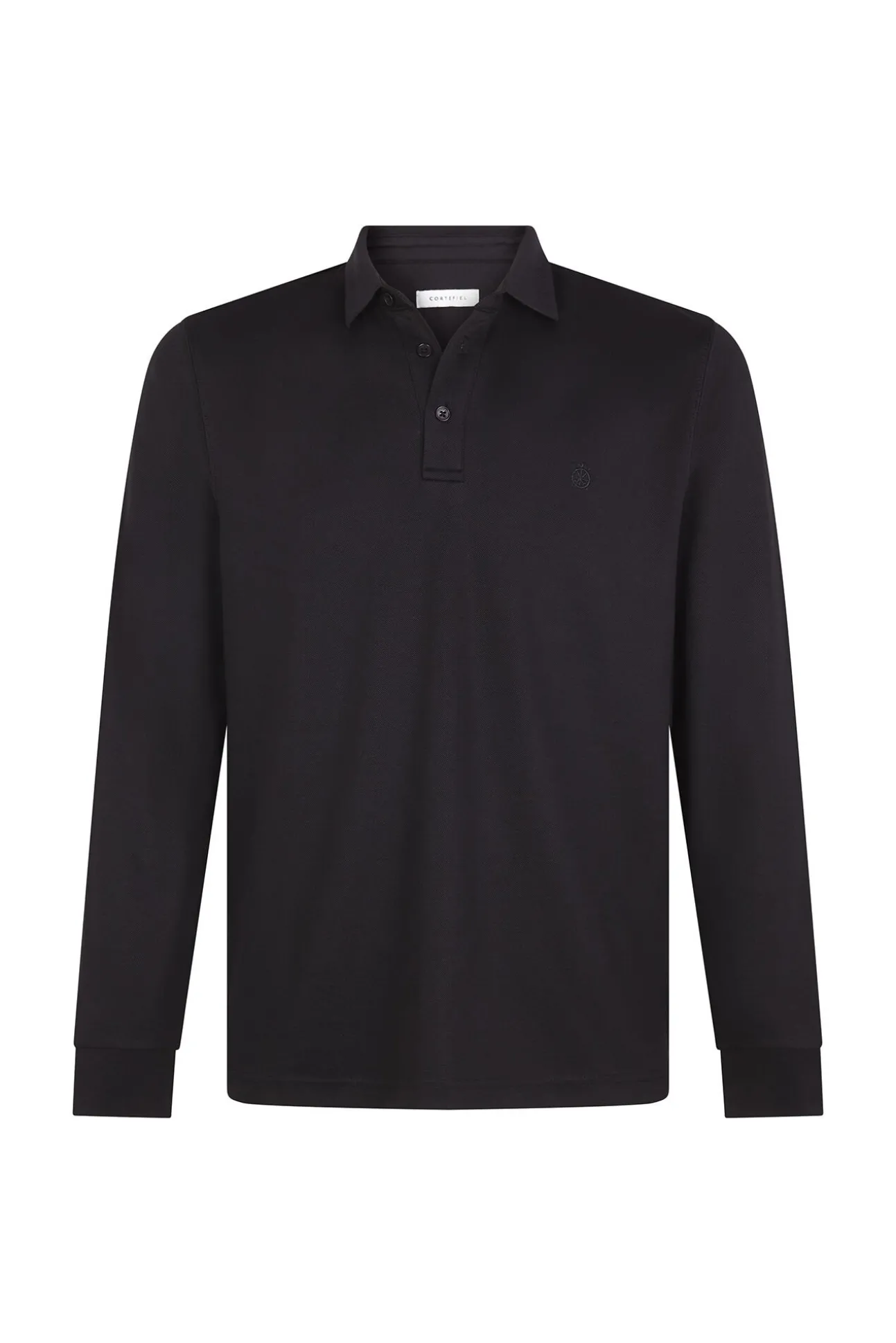 Polo refinado manga larga