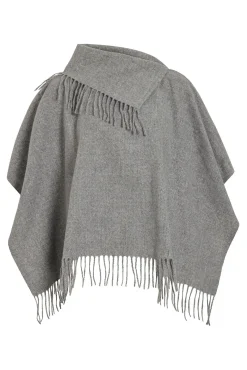 Poncho con flecos
