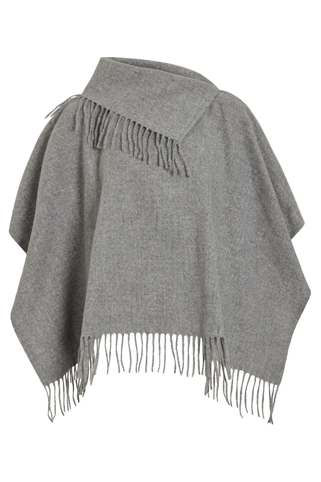 Poncho con flecos