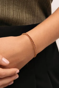 Pulsera Morgana Red Acero Baño Oro