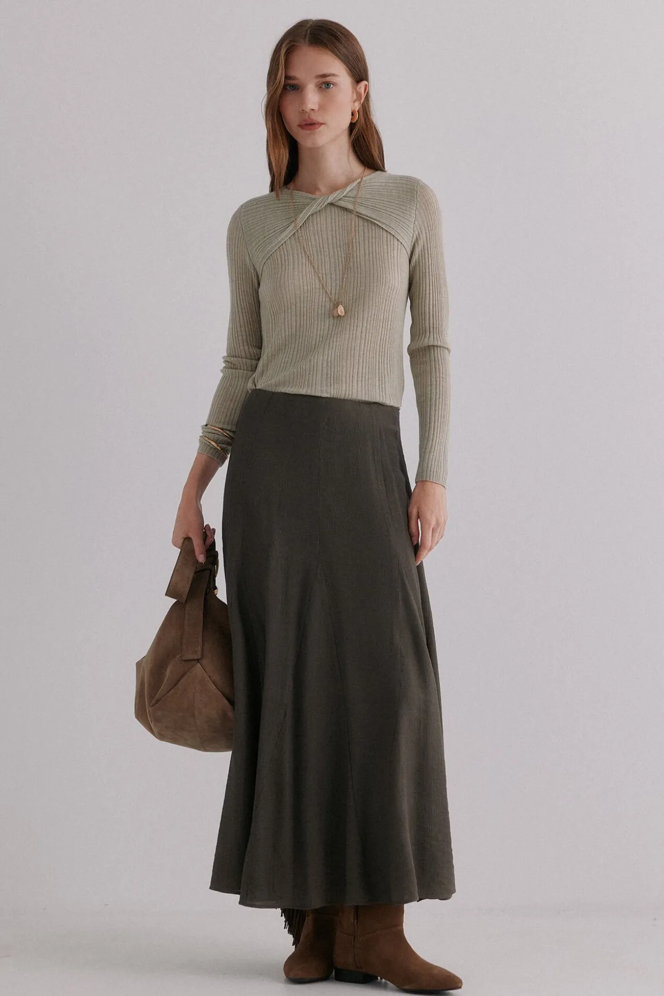 Rosario. Falda midi