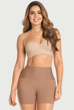 Short de control moderado aspecto invisible con fajón antideslizante