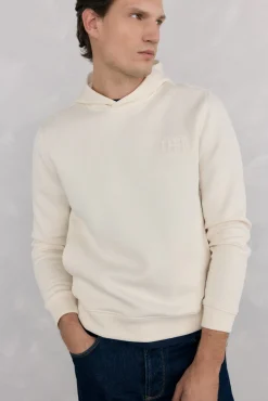 Sudadera capucha logo bordado