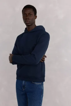 Sudadera capucha logo bordado
