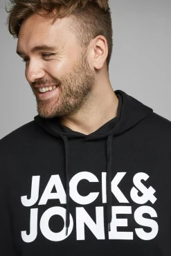 Sudadera capucha print logo PLUS