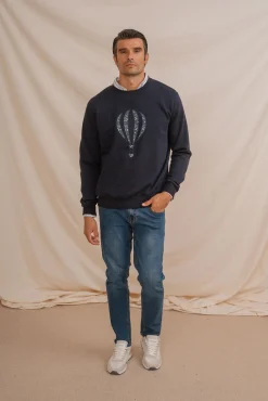 Sudadera con bordado frontal