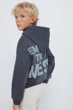 Sudadera con capucha "Embrace the mess" niño