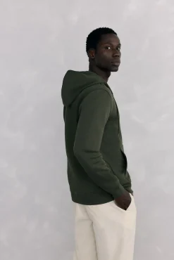 Sudadera con capucha tejido técnico