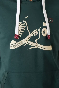 Sudadera con capucha y bolsillos
