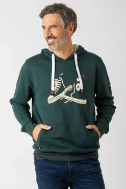 Sudadera con capucha y bolsillos