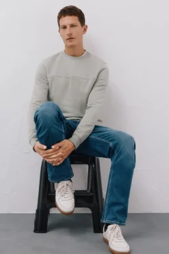 Sudadera cuello caja