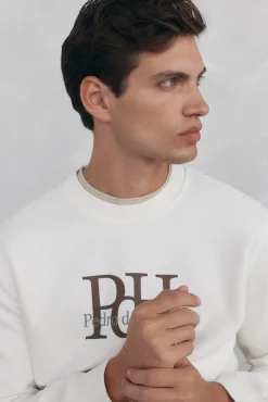 Sudadera cuello caja big logo