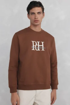 Sudadera cuello caja big logo