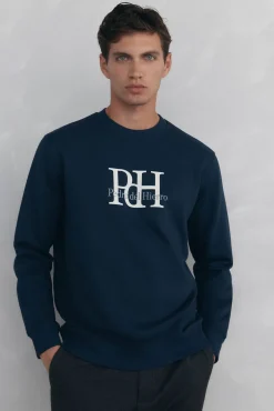 Sudadera cuello caja big logo
