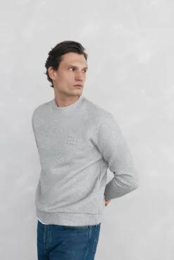 Sudadera cuello caja tejido técnico