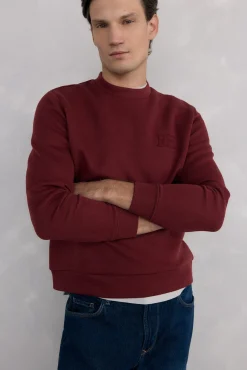 Sudadera cuello caja tejido técnico