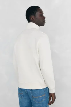 Sudadera cuello cremallera tejido técnico