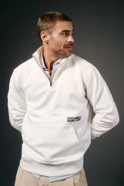 Sudadera cuello cremallera