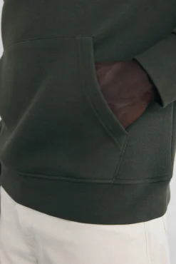 Sudadera cuello cremallera tejido técnico