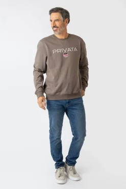 Sudadera cuello redondo