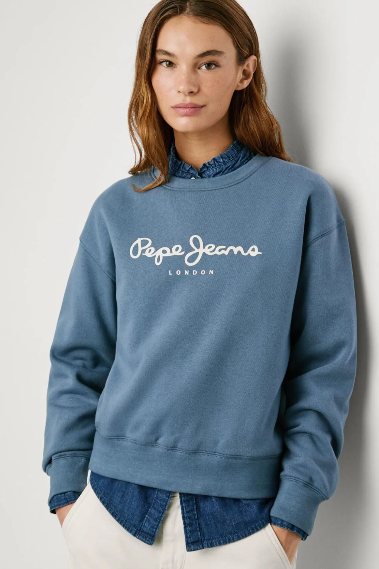 Sudadera Cuello Redondo Con Logo