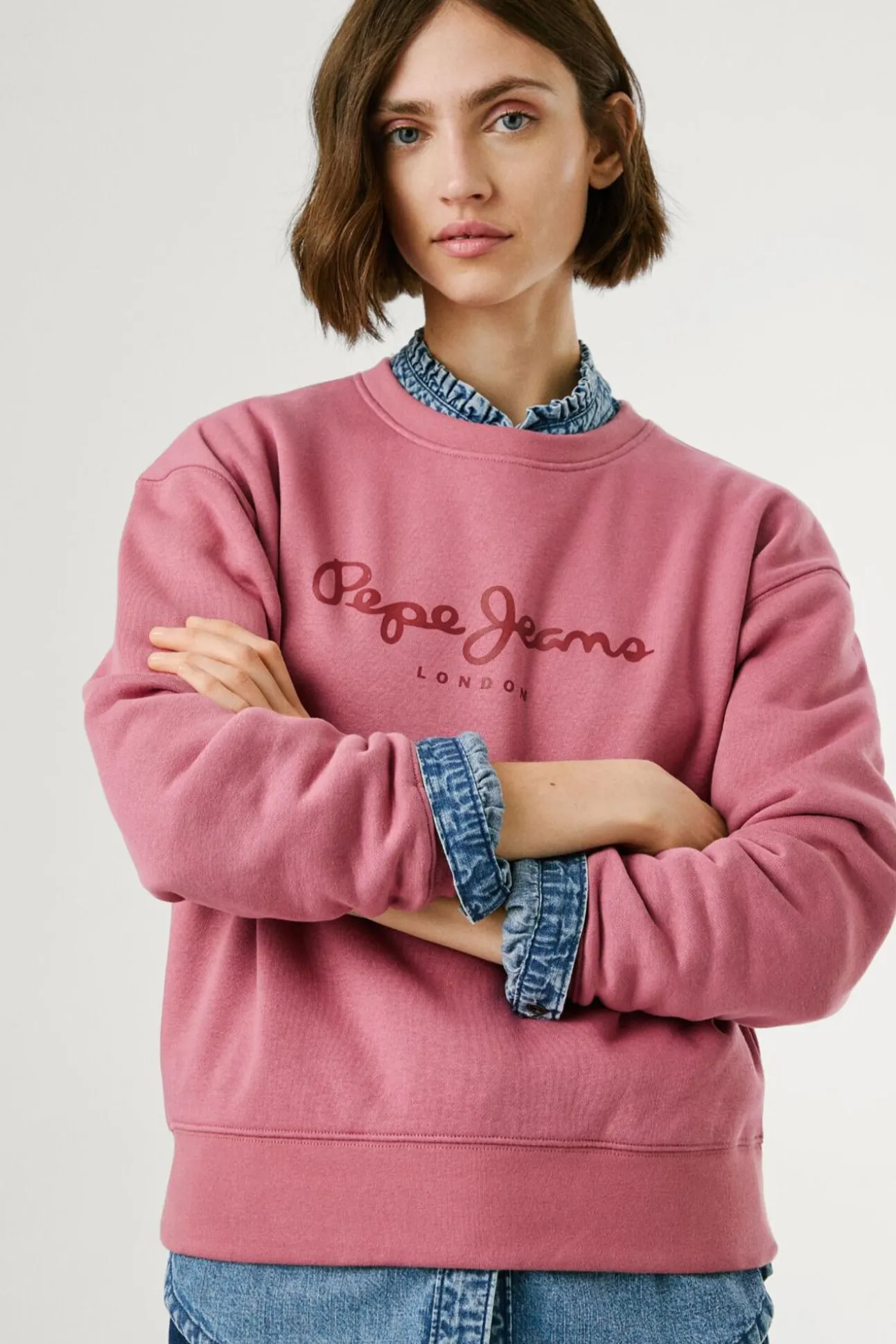 Sudadera Cuello Redondo Con Logo
