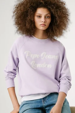 Sudadera de manga larga con el logo frontal bordado