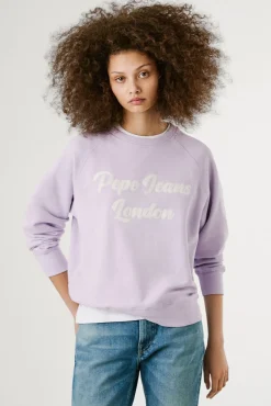 Sudadera de manga larga con el logo frontal bordado
