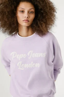 Sudadera de manga larga con el logo frontal bordado