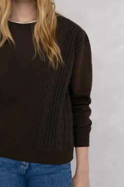 Sudadera detalle trenzado