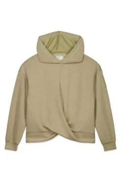 Sudadera drapeado kaki