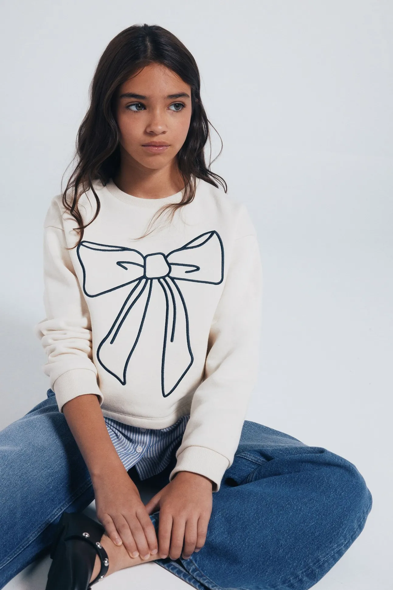 Sudadera Lazo niña