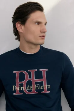 Sudadera logo cuello caja