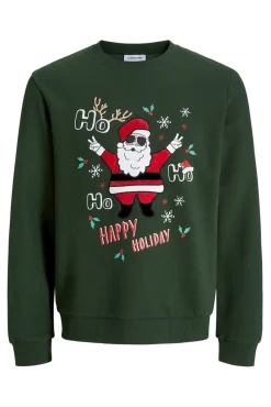 Sudadera navideña cuello redondo