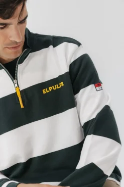 Sudadera Perkins logo rayas