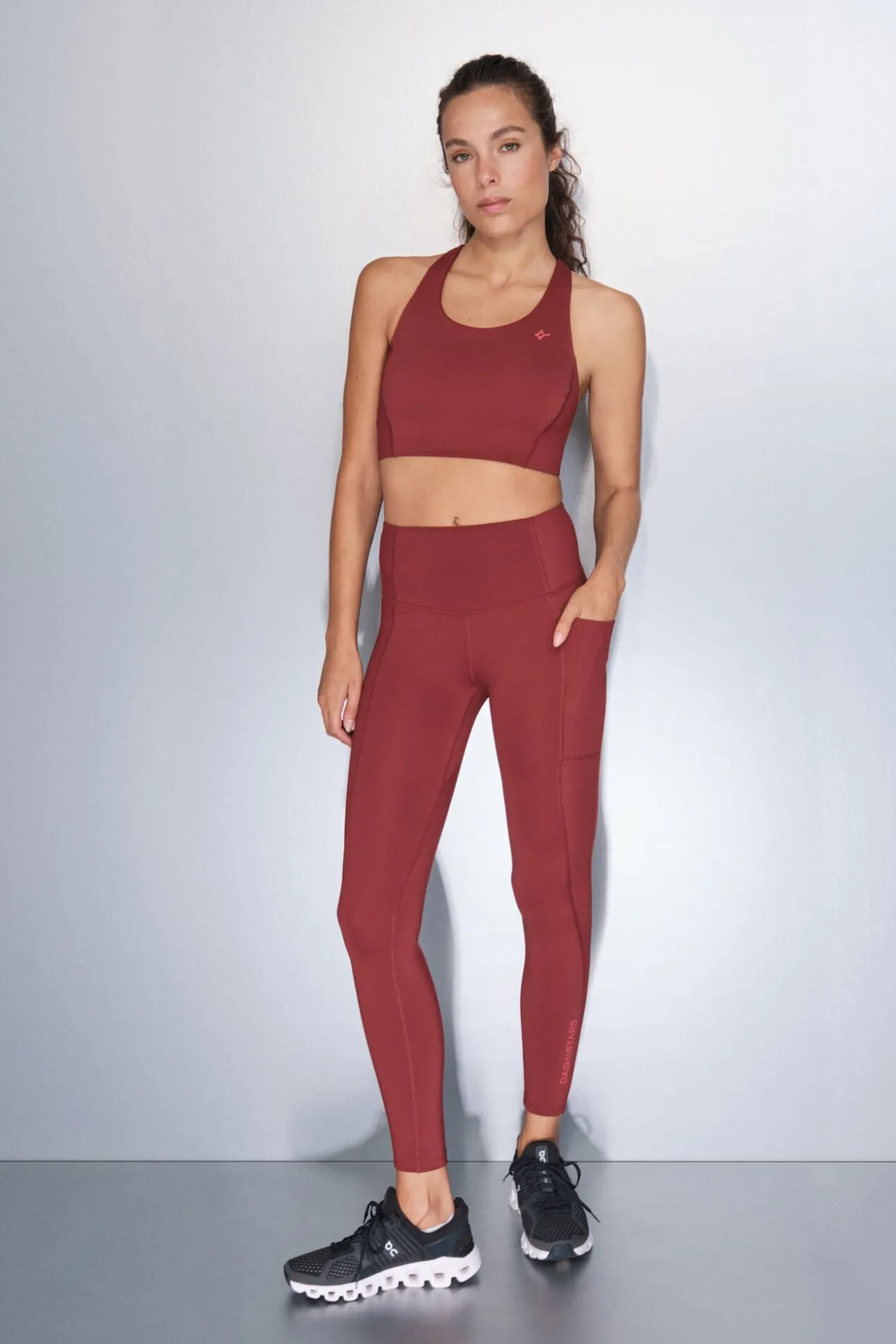 Sujetador deportivo 4D Stretch granate