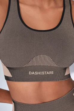 Sujetador deportivo marrón SEAMLESS FIT