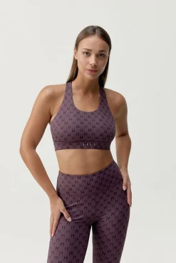 Sujetador top deportivo Monogram morado