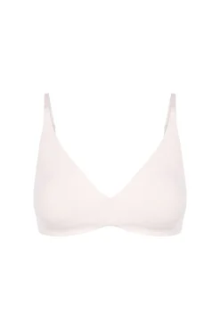 Sujetador triangular algodón rosa