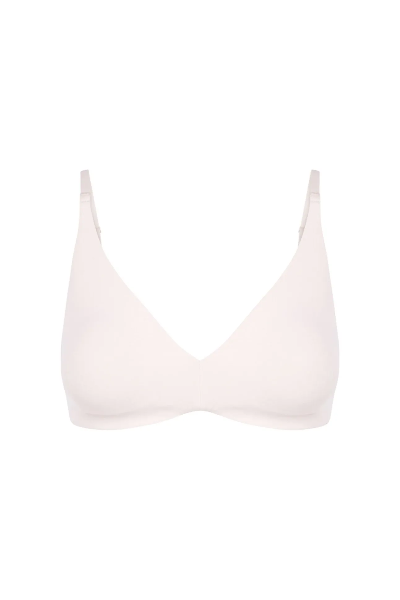 Sujetador triangular algodón rosa