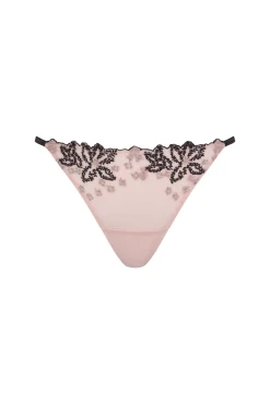Tanga tul bordado negro