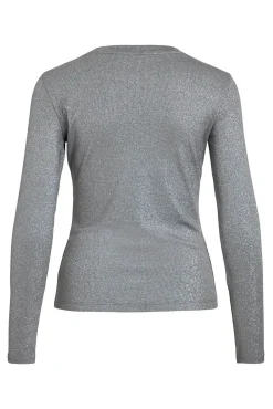 Top de manga larga con glitter